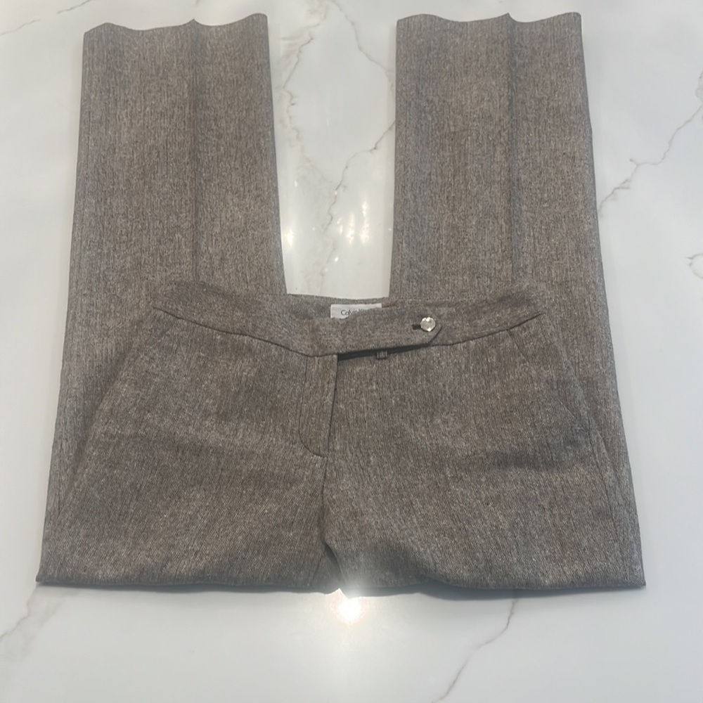 Calvin Klein Tweed Slim Fit Trousers size 4 - Picture 8 of 9